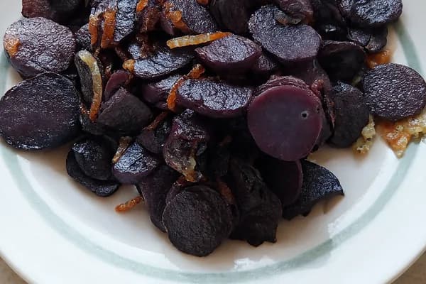 Чорна картопля смажена 