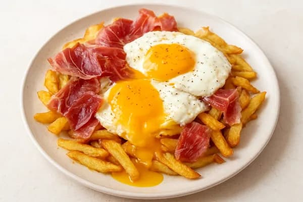 Іспанський сніданок Huevos Rotos