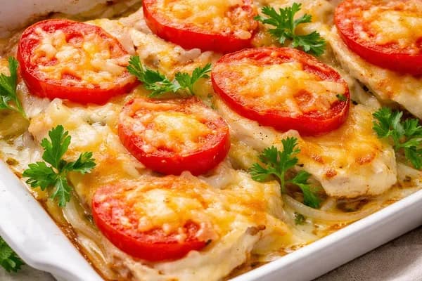 Курка по-французьки з томатами