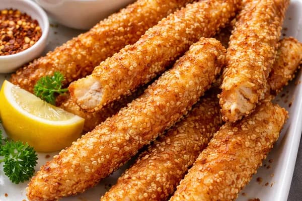 Курячі палички в кунжуті