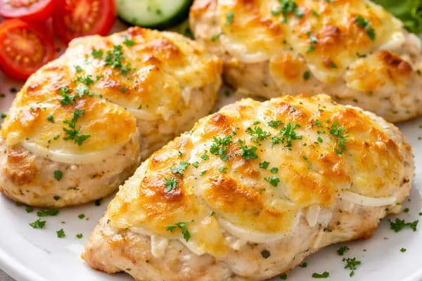 Курячі відбивні з кисломолочним сиром