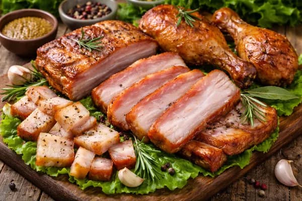 Гаряче копчення почеревка, сала та курки — покроковий рецепт з маринадом