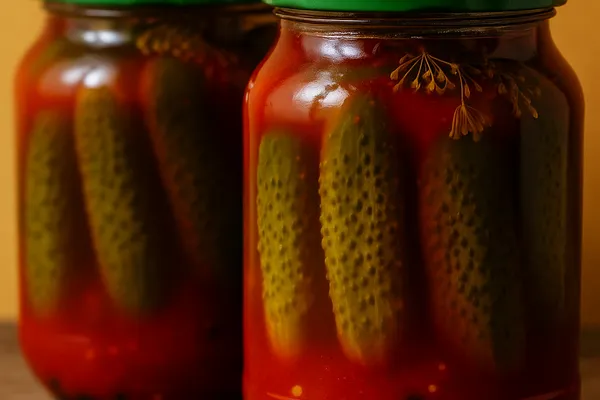 Огірки з кетчупом чилі